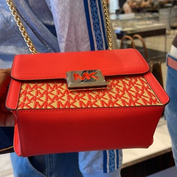 MICHAEL KORS SONIA SMALL SHOULDER XBODY Coral Reef - Picture 3 of 16